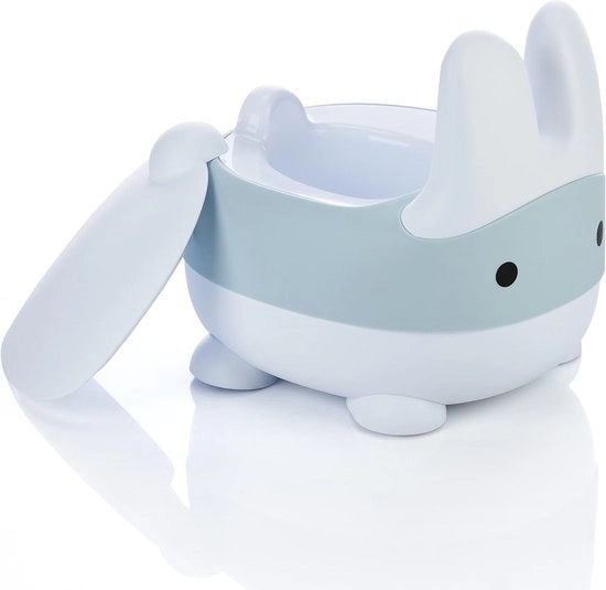 Vaso per bambini da 2 anni in su, vaso per bambini, vaso con design coniglietto amichevole (mint)