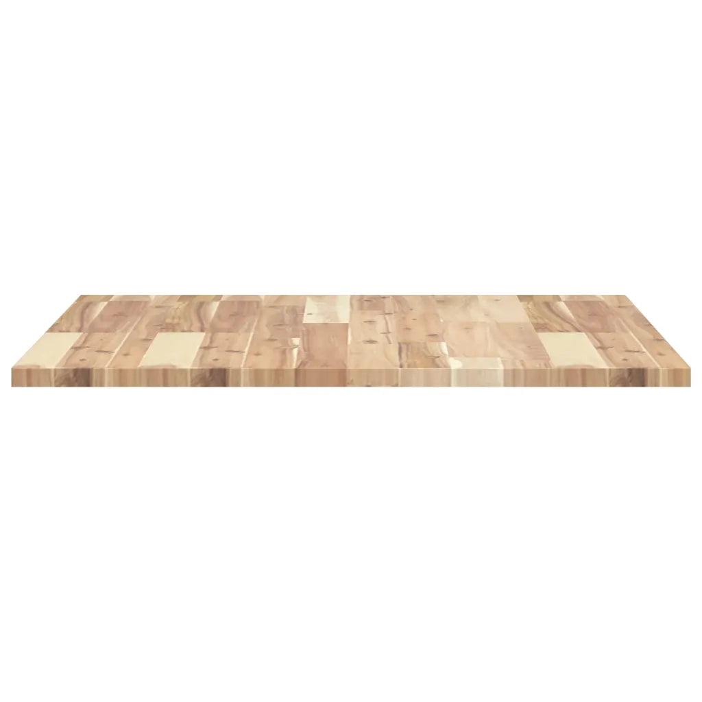 Piano Tavolo | Superficie Tavolo | Piano Scrivania Quadrato 70x70x2 cm in Legno Massello di Acacia