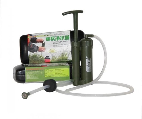 Filtro Acqua da Sopravvivenza - Filtro Acqua - Kit di Filtro Acqua Portatile - Sopravvivenza - Purificatore Acqua Portatile