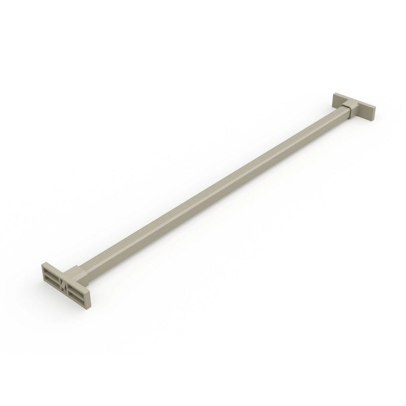 Kit di 7 aste portapantaloni e telaio a scorrimento con chiusura ammortizzata per armadi, regolabile, modulo 600 mm, t..