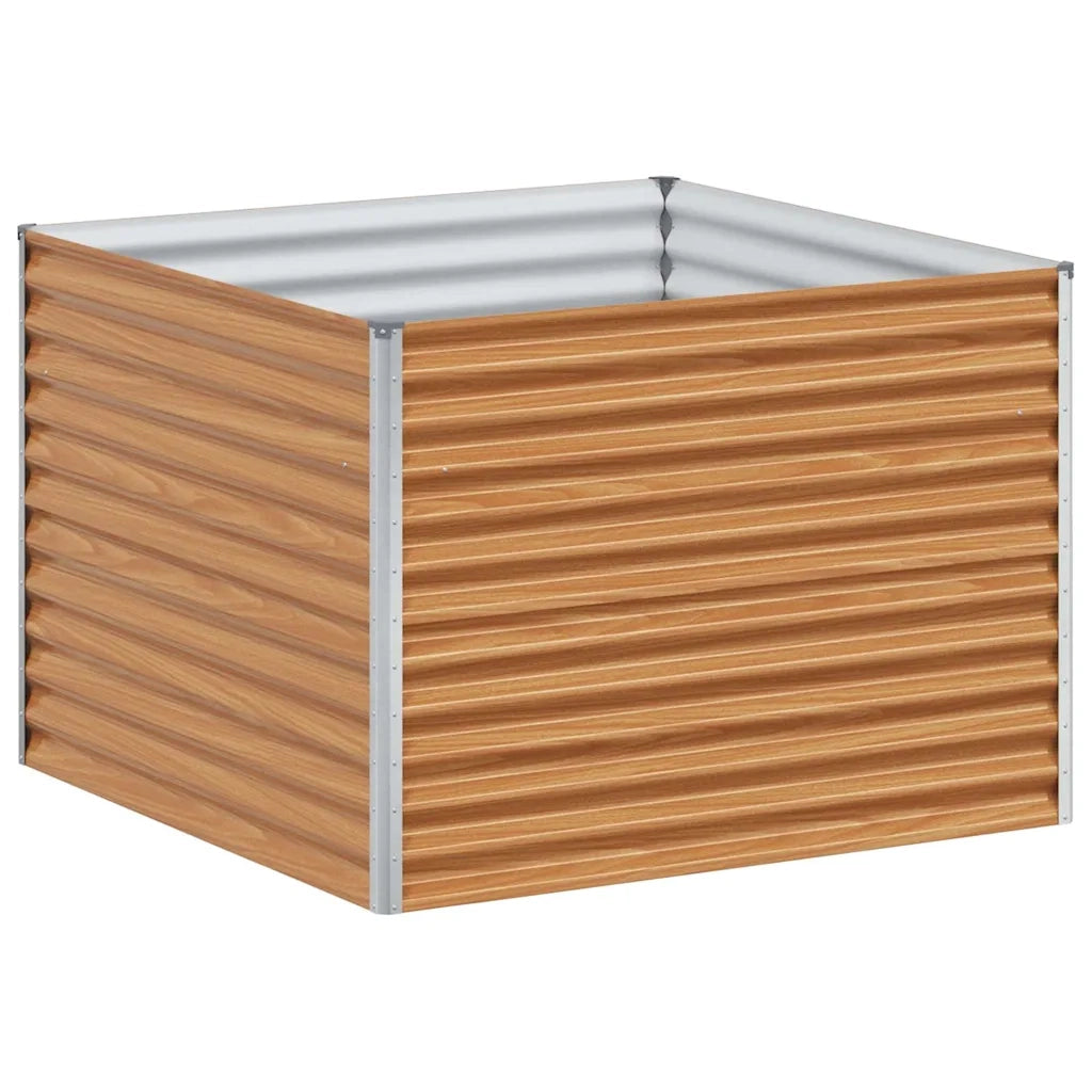 Fioriere | Cassetta per fiori | Letto rialzato da giardino 98 x 100 x 68 cm Acciaio zincato