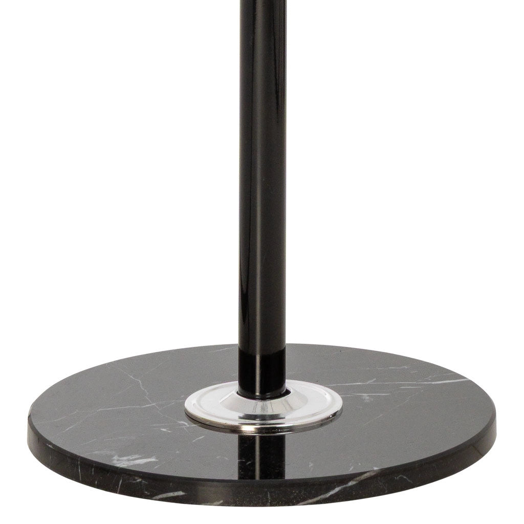 Perchero de metal negro con paraguero y 6 ganchos D 36X178h cm
