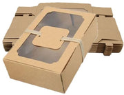 12 Pacchi di Carta Kraft per Regali in Color Caffè - Per Tortine e Biscotti