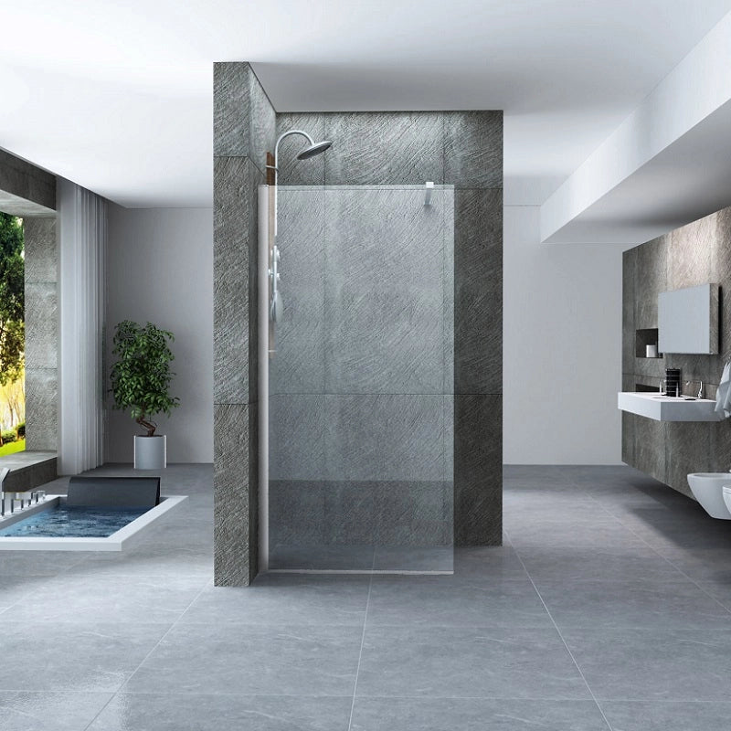 Parete doccia walk in cristallo 8mm trasparente h.200cm Tory 100 cm