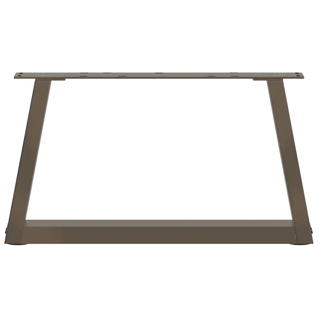 Gambe per Tavolino da Caff¨¨ a Forma di V 2 pz-Set di 2 Gamba per Tavolo Acciaio Naturale 70x(30-31,3) cm Acciaio 309484