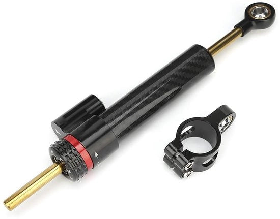 Stabilizzatore Universale per Motocicletta - Demper - Schocchi Assorbenti - Carico Portante in Fibra di Carbonio - Lega Leggera in Alluminio Al Calderone