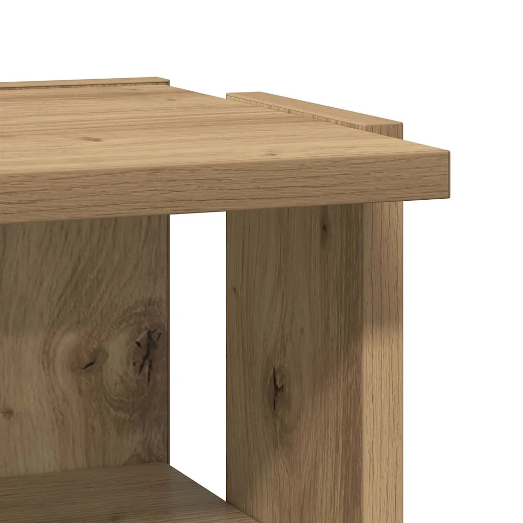 Scarpiere 2 pz Rovere Artigianale 28x27x102 cm in Truciolato 856667