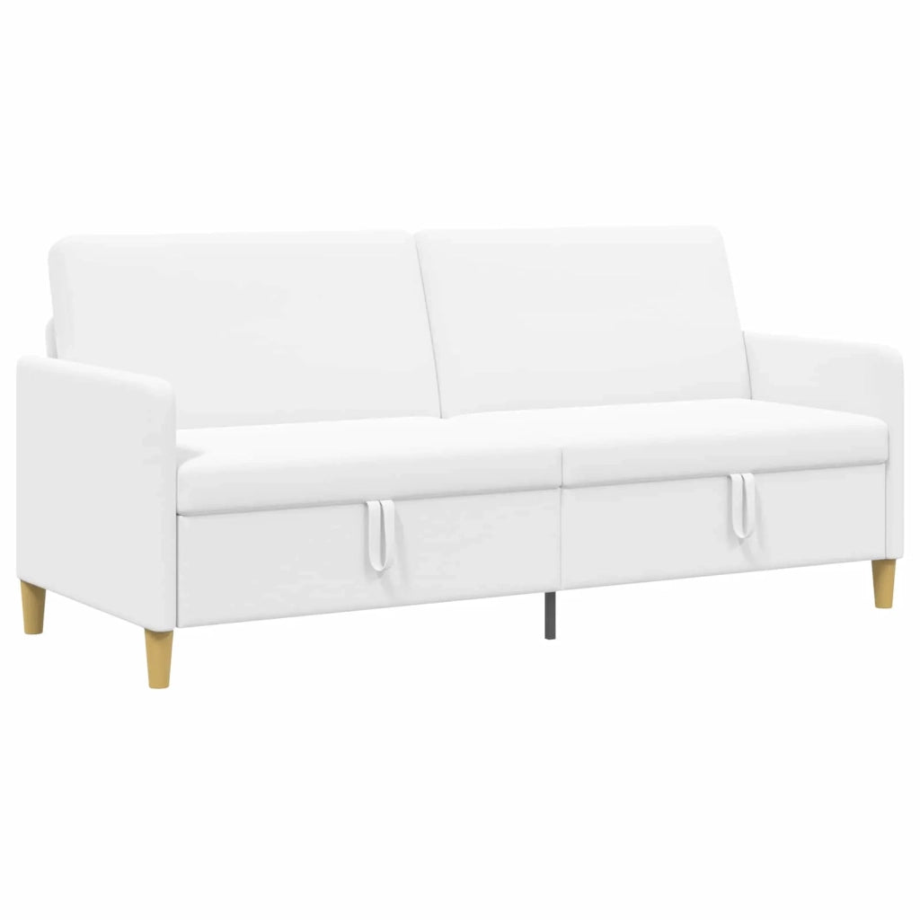Divano con Storage Bianco 192 x 78 x 87 cm Poliestere 42036986