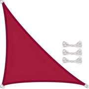 Luifel in poliestere PES premium, trattato con impermeabilizzante, dimensioni 4 x 4 x 5,65 m, colore rosso