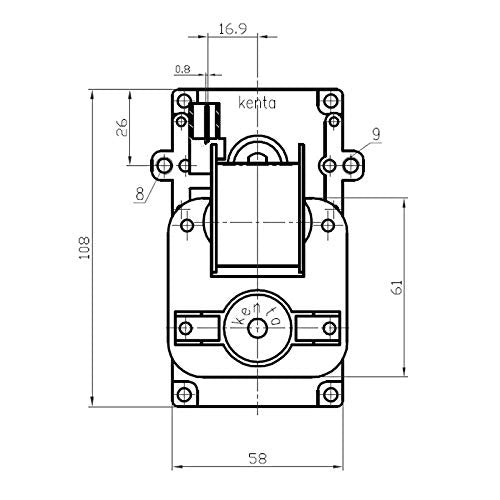 MOTORIDUTTORE KENTA STUFA PELLET 2,5 RPM K9115104 K911510X EXTRAFLAME MCZ