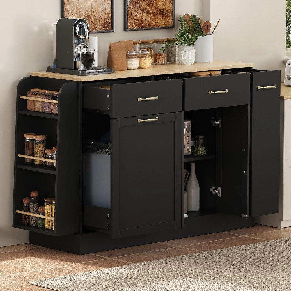 Credenza moderna con cassetti e ante per soggiorno ¨C MINIMAL ¨C Nero