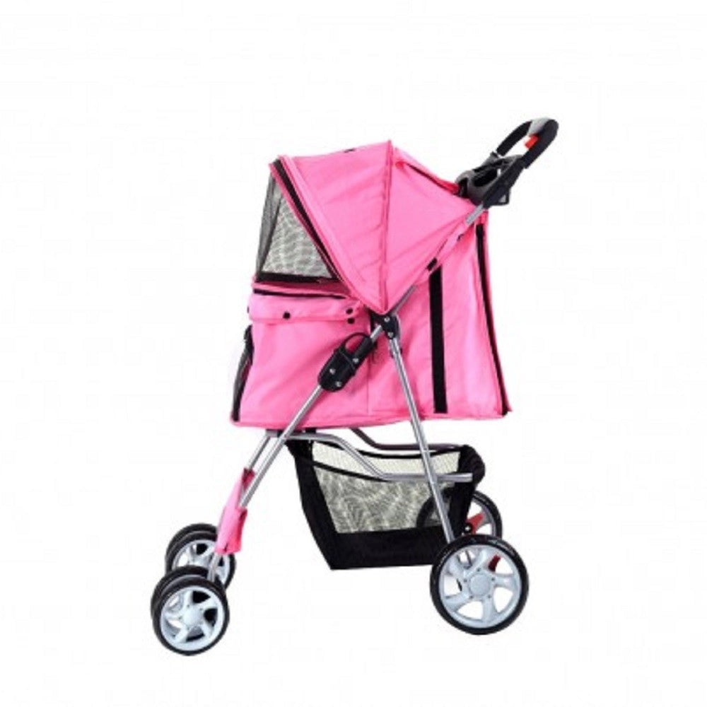 Trade Shop - Passeggino Per Cani Cane Pieghevole Buggy Trasportino Con Zip Traspirante Lavabile -