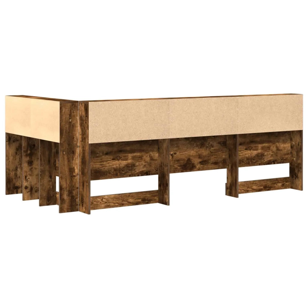 Testata contenitore Rovere fumé 90 cm Legno multistrato 3335457