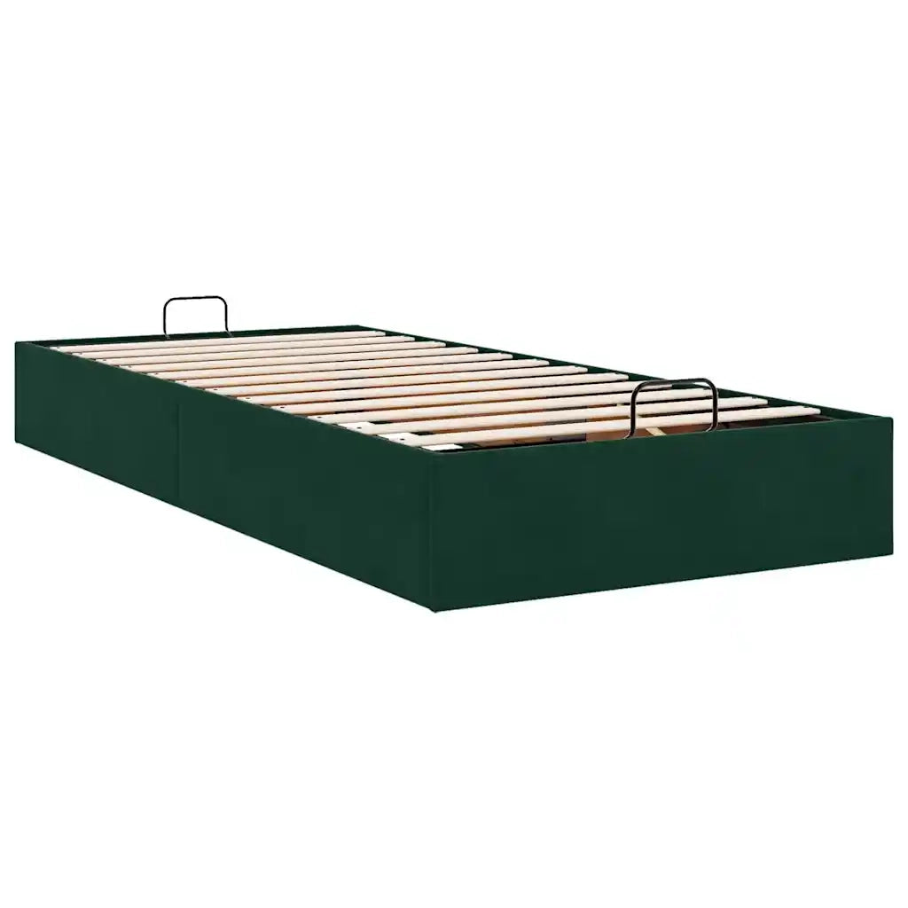 Struttura Letto Pouf Senza Materasso 100x200 cm Velluto 3310946
