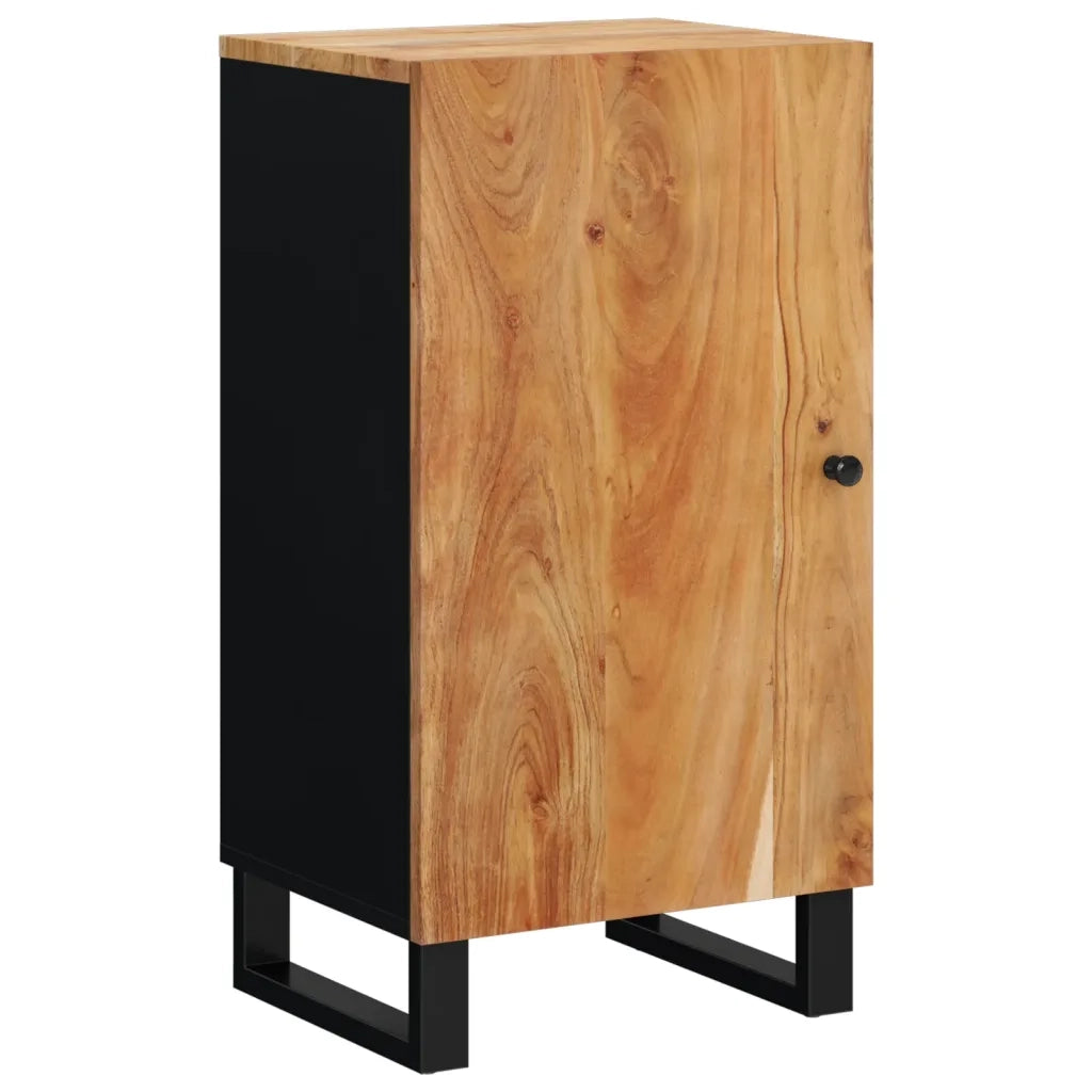 Credenza | Madia | Buffet da pranzo | Armadio da pranzo con Anta 40x31x75 cm in Legno Massello di Acacia