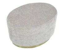 Puff Goldy Ovale Piccolo Grigio Cm 52X35X35