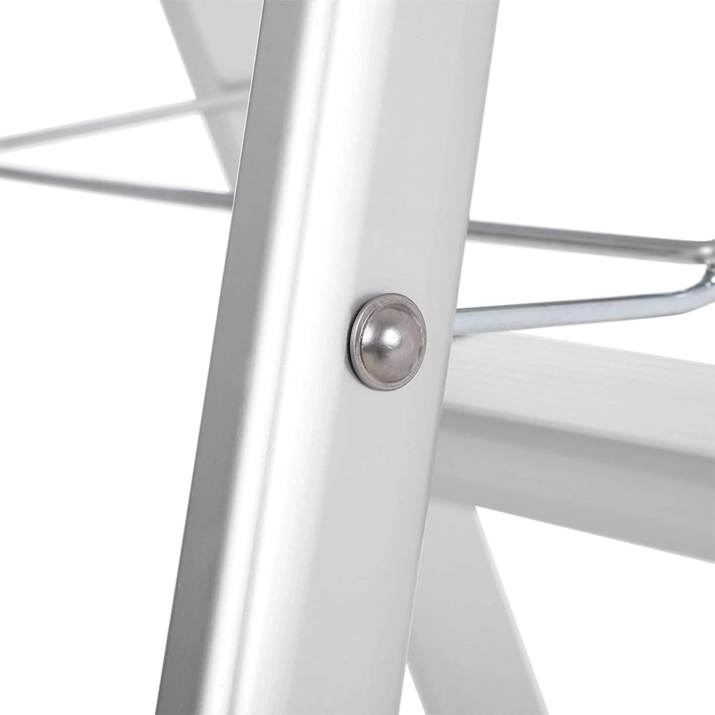 Scala domestica pieghevole sgabello a 3 gradini in alluminio antiscivolo portata 150 kg conforme alla norma 12_0000480