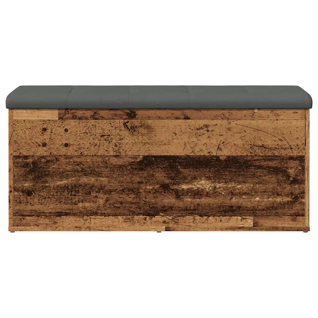 Panca Portaoggetti Legno Antico 102x42x45 cm Legno Multistrato