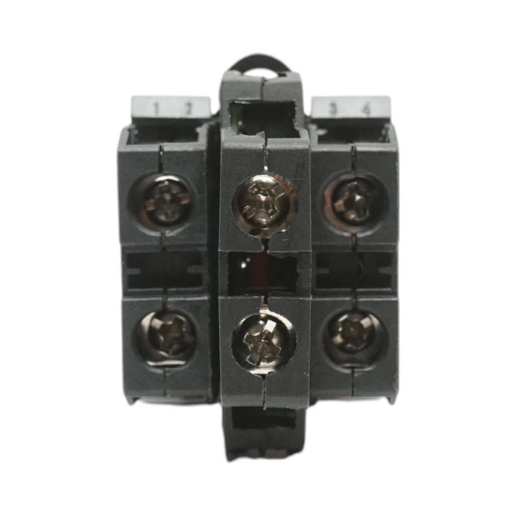 Selettore luminoso 220V AC LED verde con 2 posizioni 1NO+1NC, 10A/600V AC, 1A/250V DC LA42 Breckner Germany