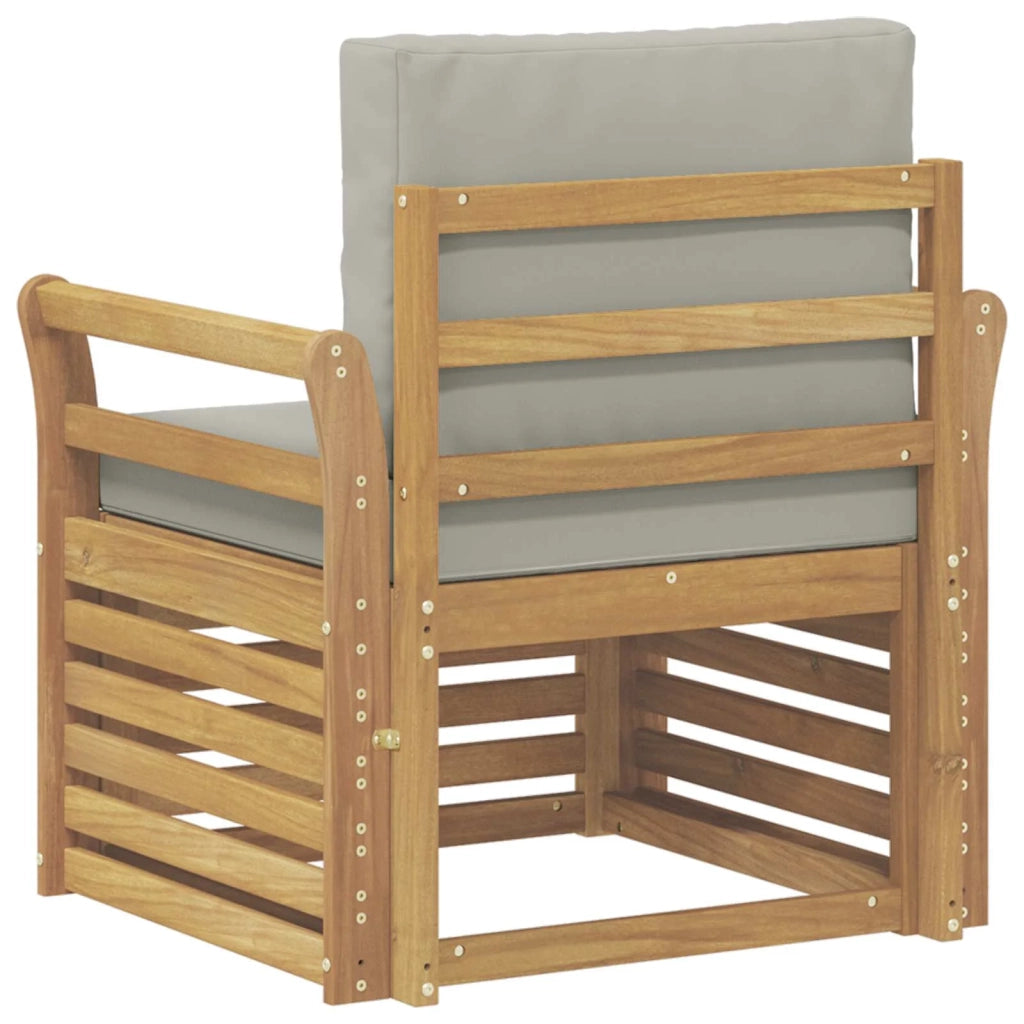 Set di divani da esterno-Sofa da giardino Poliestere Bianco 841939