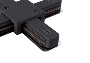 Connettore a X per Sistema Illuminazione a Binario Monofase Nero