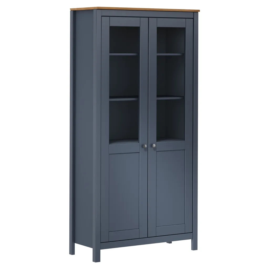 Credenza Alta Hill Range Grigia 85x37x170,5 cm in Legno di Pino cod mxl 68708