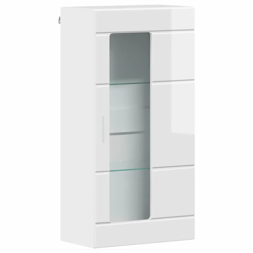 Armadio in Legno Bianco Lucido 50 x 29 x 100 cm CFW4957174