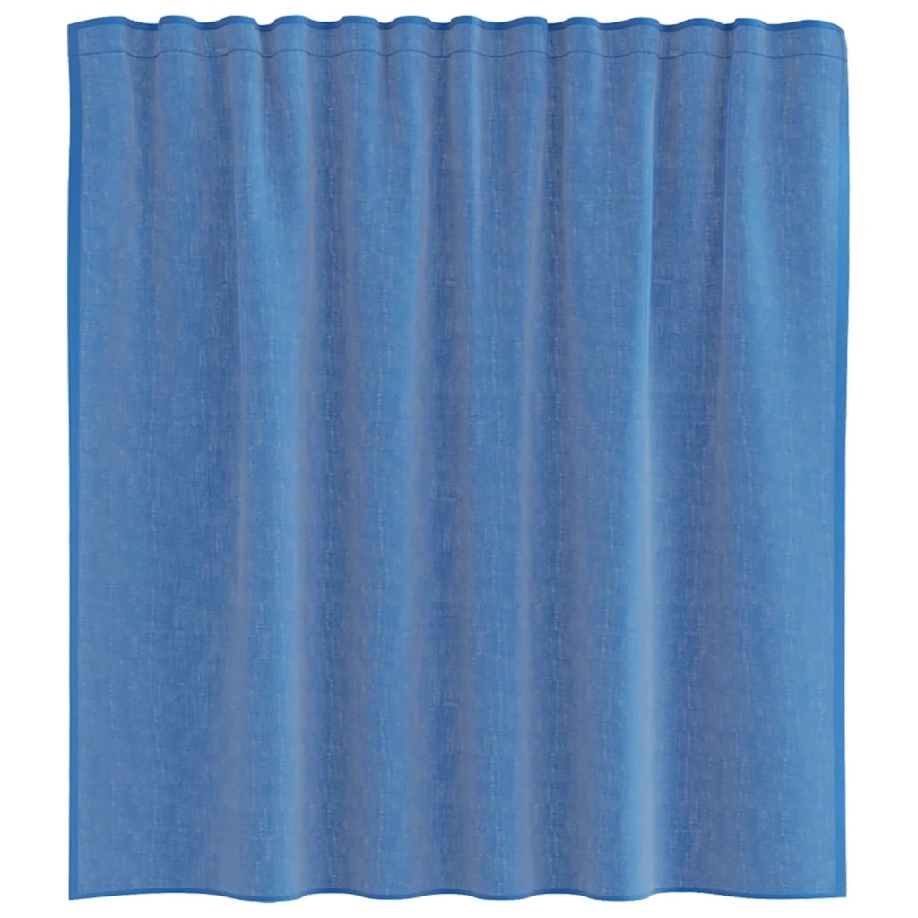 Tende in Voile con Tasche per Aste 2 pz Blu Reale 4102211