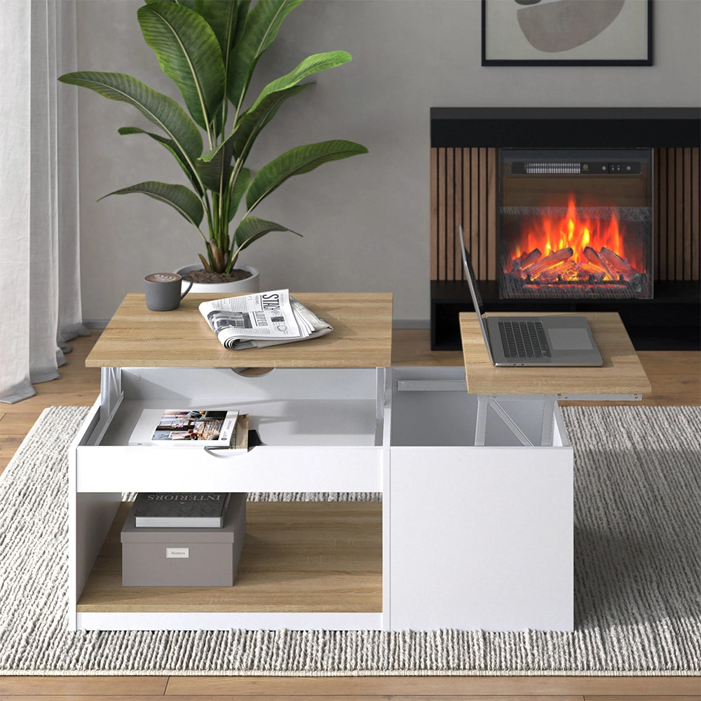 Vicco Tavolino Bianco/Sonoma 55 x 110 cm