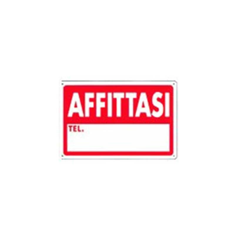 Cartello affittasi cm 20X30