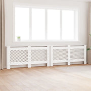 Coperture per Radiatori 2 pz Bianche 172x19x81,5 cm in MDF