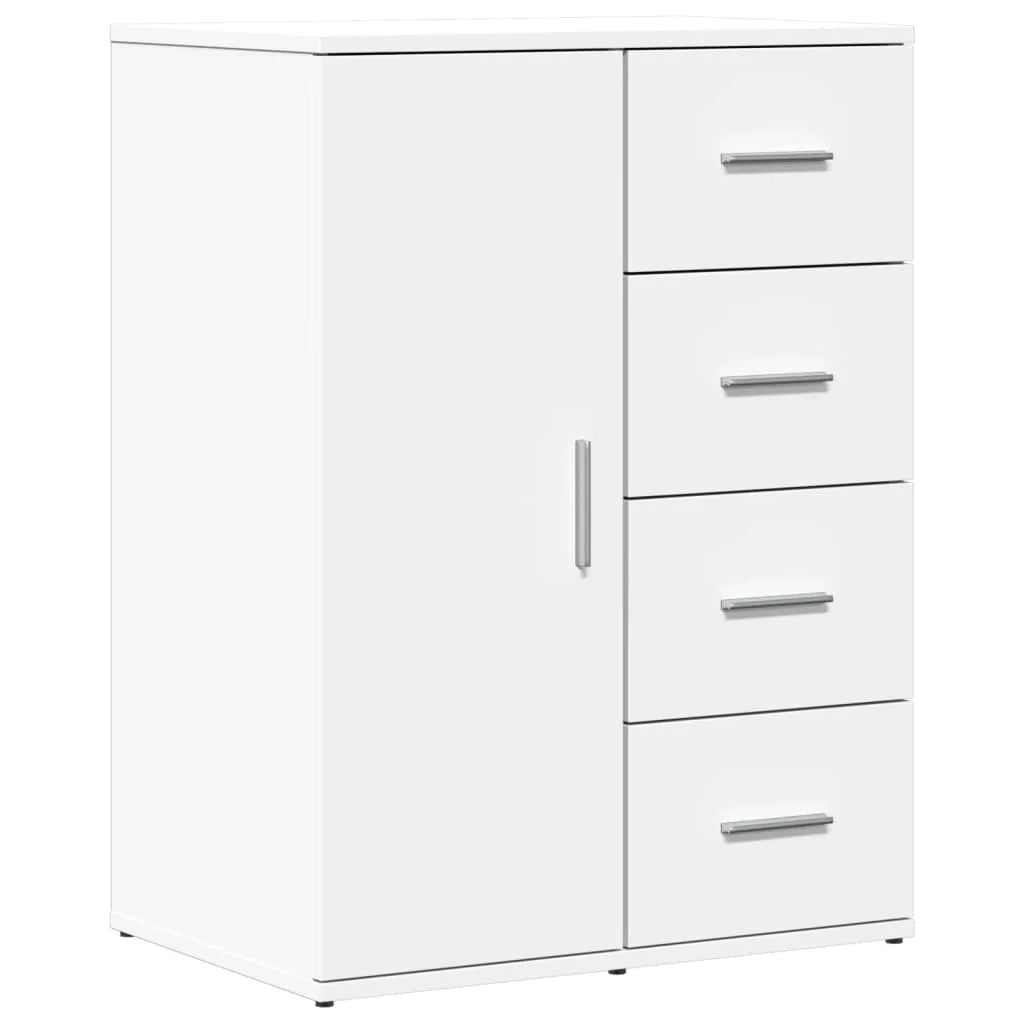 Buffet credenza cassettiera armadio mobile contenitore organizer per cucina soggiorno salotto 59 x 39 x 80 cm legno ingegnerizzato bianco 02_0030326