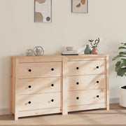 Credenza-Buffet-Armadio da cucina 140x35x80 cm in Legno Massello di Pino