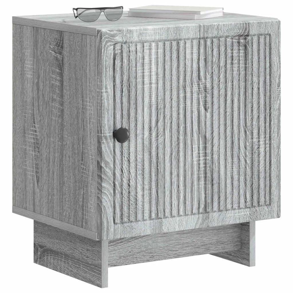 Set di 2 Comodini | Armadio da Notte | Mobiletto da notte Grigio Sonoma 43 x 34,5 x 50 cm