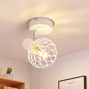 ZMH Faretto da soffitto 1 Luce Bianco E14 Metall Orientabile 350¡ã per Corridoio Cucina Camera Senza Lampadina