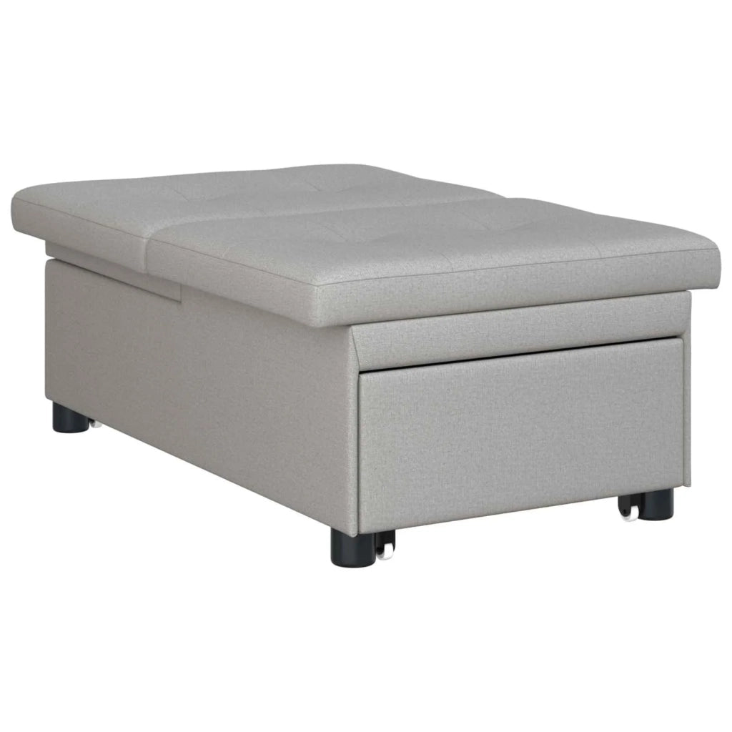 Divano Letto Estraibile Grigio 194 x 50 x 82 cm Tessuto 42008591