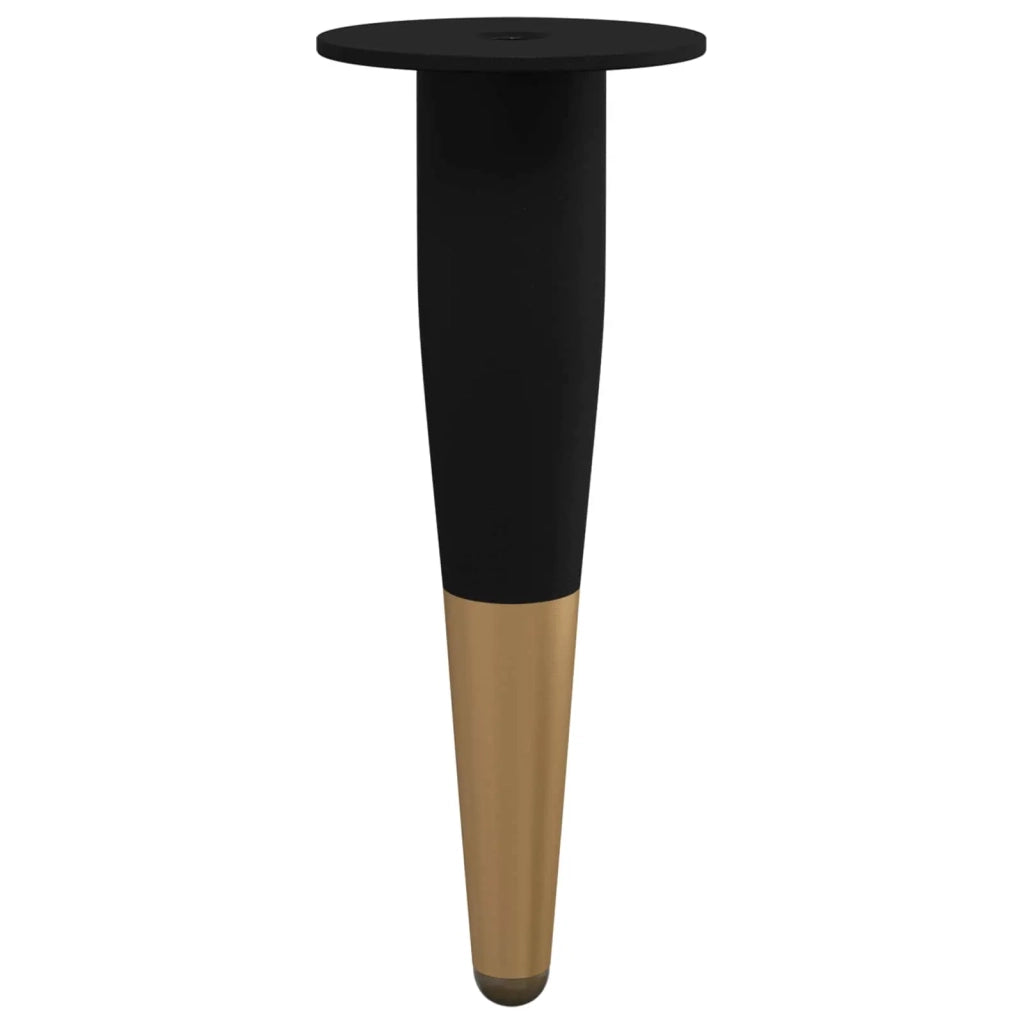 Piedini per mobili 2 pz Nero e Oro ? 40 x 98 mm Ferro CFW3710827