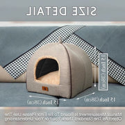 Tenda letto per cani e gatti - confortevole e stile - 1 pezzo - pelle sintetica