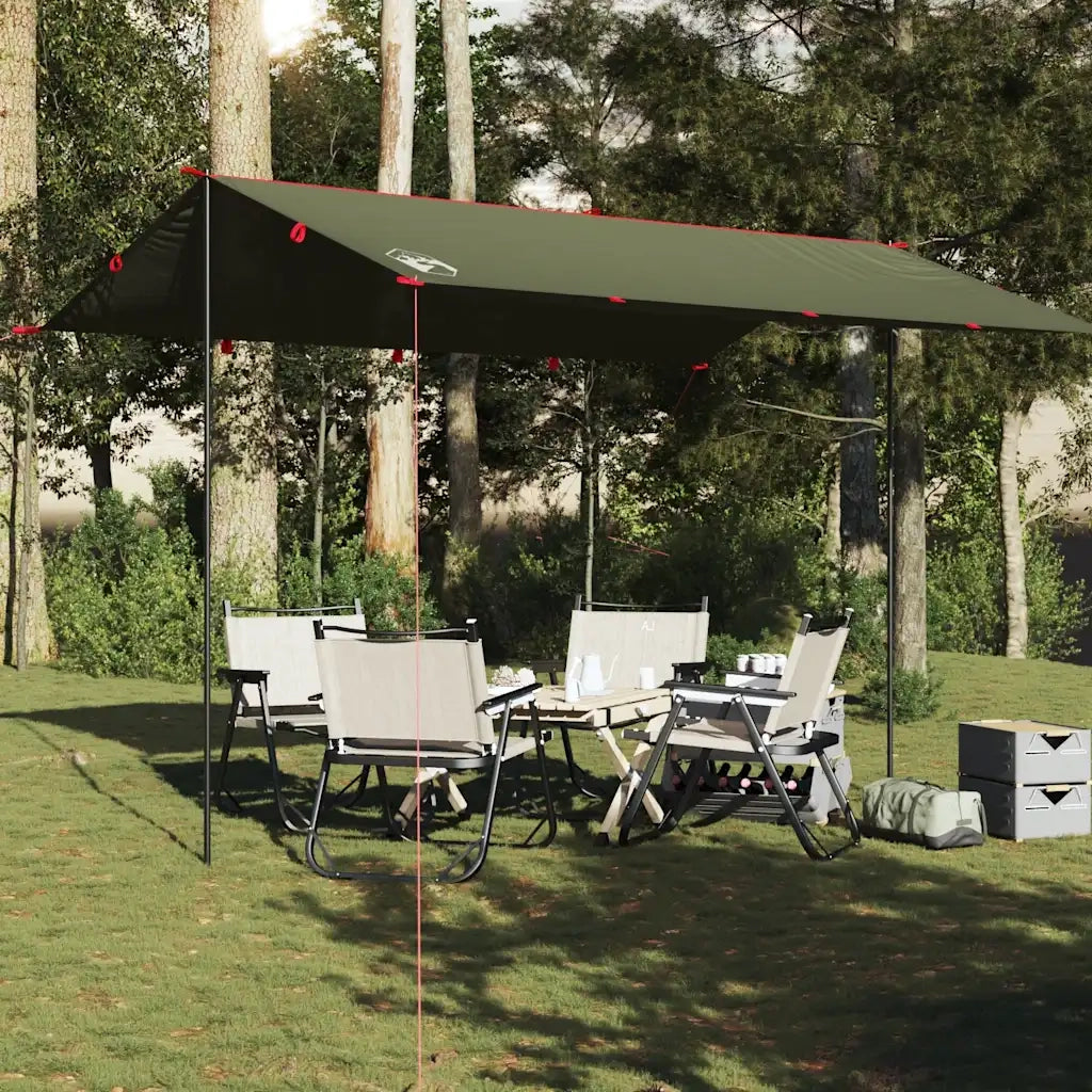 Telone da Campeggio Verde Oliva 406x306 cm Impermeabile 4009597