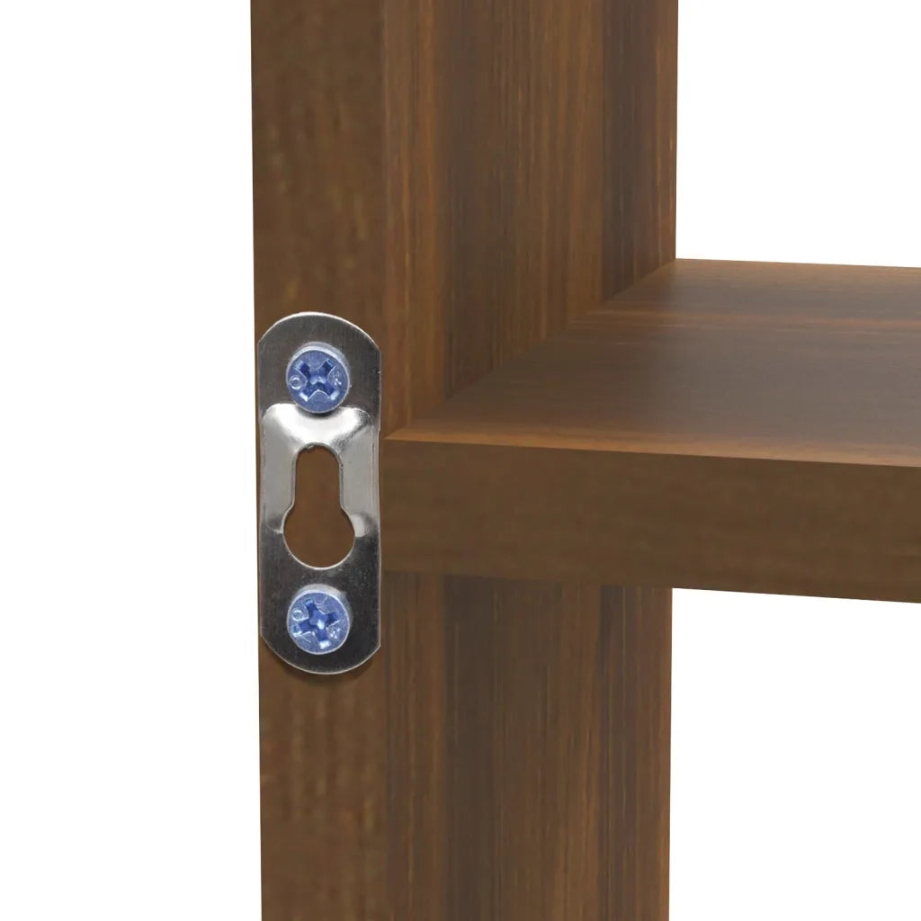 Scaffale a Muro 8 Scomparti Rovere Marrone cod mxl 33034