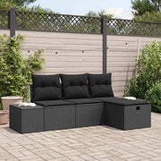 Set di divani con cuscino 4 pcs polyrattan