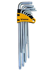 Set 9 Chiavi Torx a L Extra Lunghe Cromo Vanadio Chiavi Da T10 a T50 YX-1003