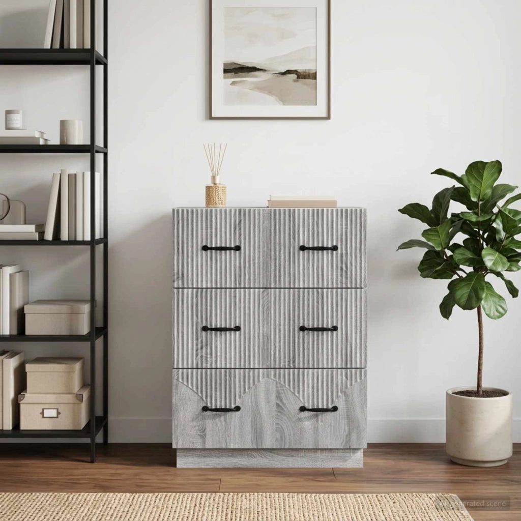 Mobile con Cassetti Grigio Sonoma 66 x 34,5 x 87 cm 895301