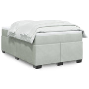 Giroletto a Molle con Materasso Grigio Chiaro 120x200cm Velluto 3285275