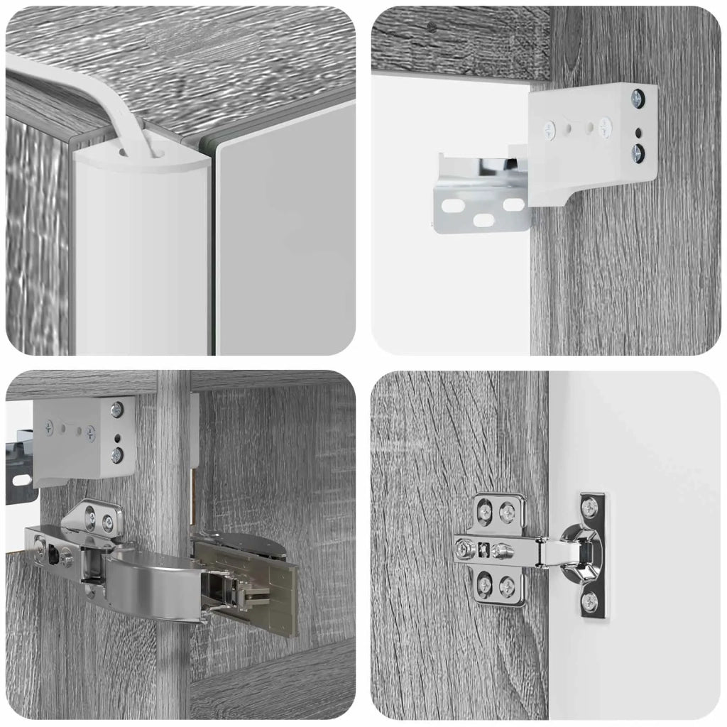 Set di Armadi da Bagno 5 pcs Sonoma grigio Legno ingegnerizzato 3406452