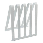 Portariviste metallo bianco 4 posti cm 31x22h36