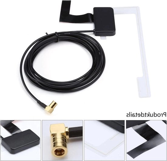 Antenna esterna digitale radio DAB 2 in 1 con guadagno elevato 18dBi 5V attiva