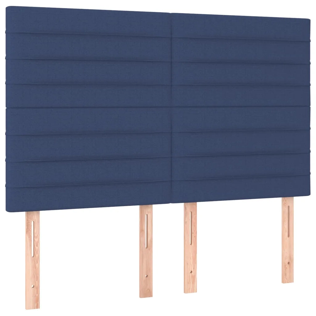 Testiera | Testata Blu 144x5x118/128 cm Tessuto