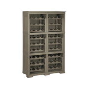 SCAFFALE PORTABOTTIGLIE PER 72 BOTTIGLIE 79X42,5X125 CM – CANTINETTA MODERNA A VISTA SENZA ANTE, MOBILE VINO MODULARE OMNIMODUS