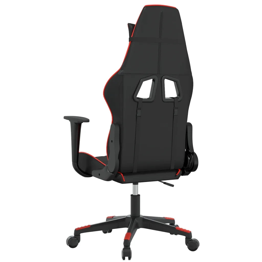 Sedia da Gaming | Sedia da e-sports Nera e Rossa in Similpelle